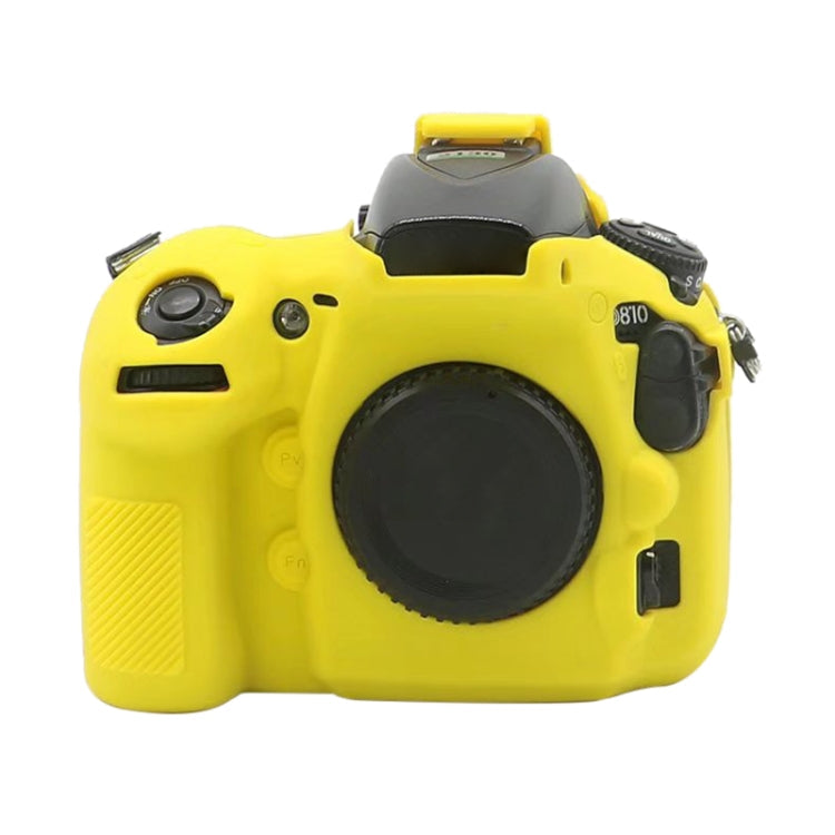 Yellow Soft Silicone Protective Case for Nikon D810 Camera