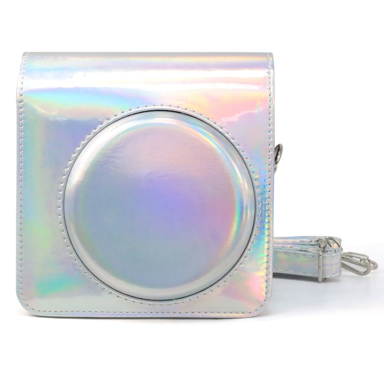 Aurora Colorful PU Leather Camera Case Bag for FUJIFILM Instax Square SQ1 with Silver Strap