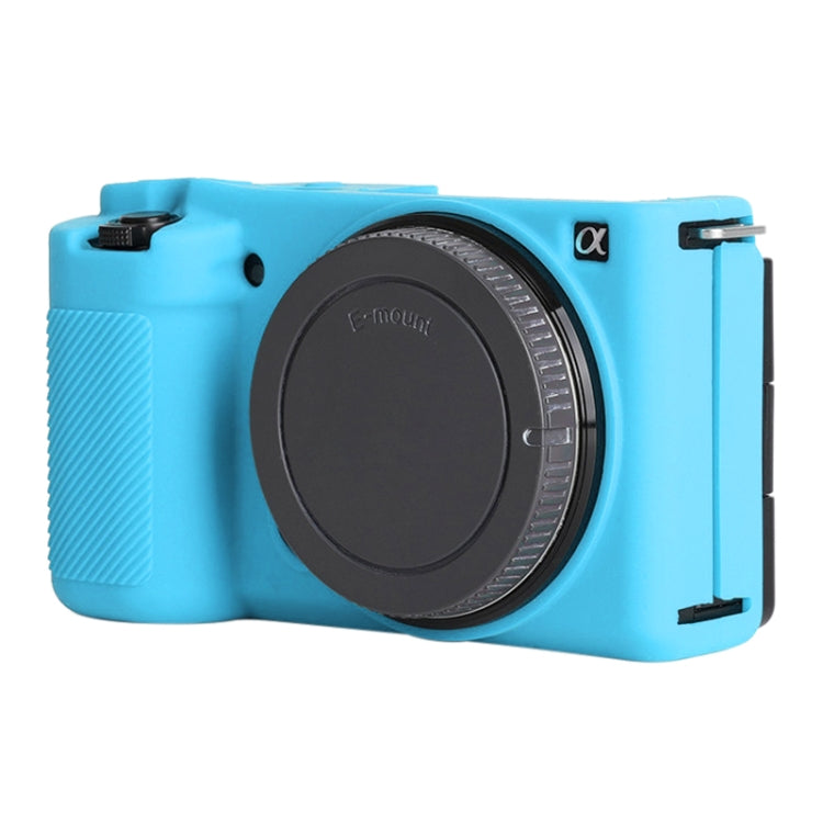 Blue Soft Silicone Case for Sony ZV-E10 Camera