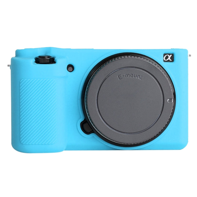Blue Soft Silicone Case for Sony ZV-E10 Camera