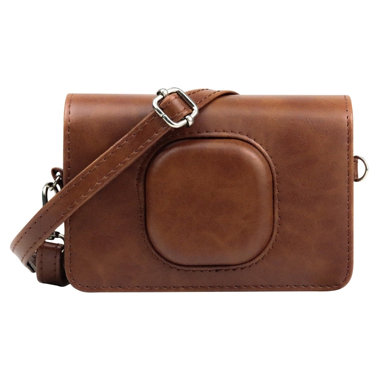 Kodak Mini Shot2 /C210 PU Leather Case Bag with Adjustable Shoulder Strap (Brown)