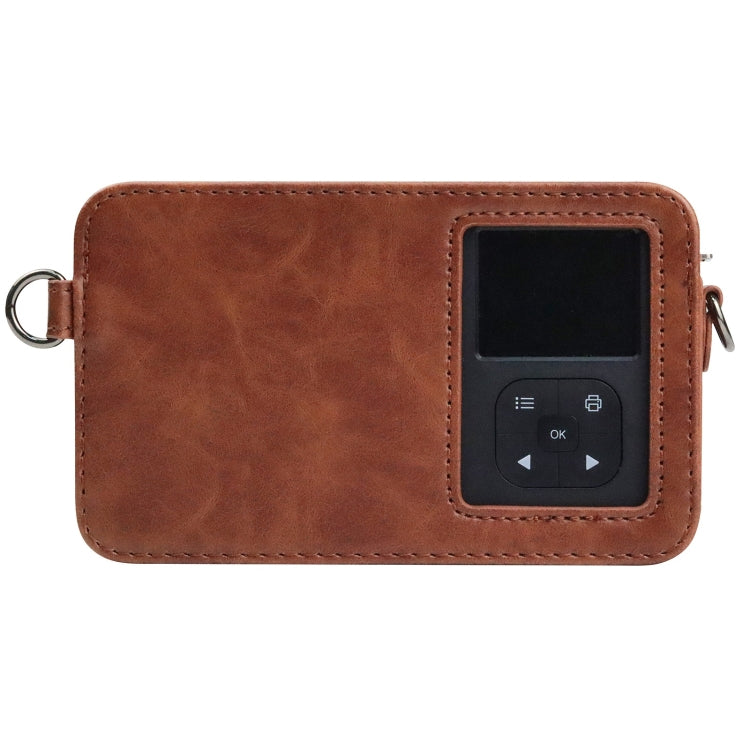 PU Leather Camera Case with Strap for Kodak Mini Shot2 Retro / C210R (Brown)