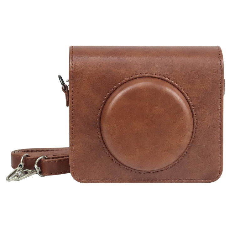 Retro Brown PU Leather Camera Case with Strap for Kodak Mini Shot 3 Square/C300R