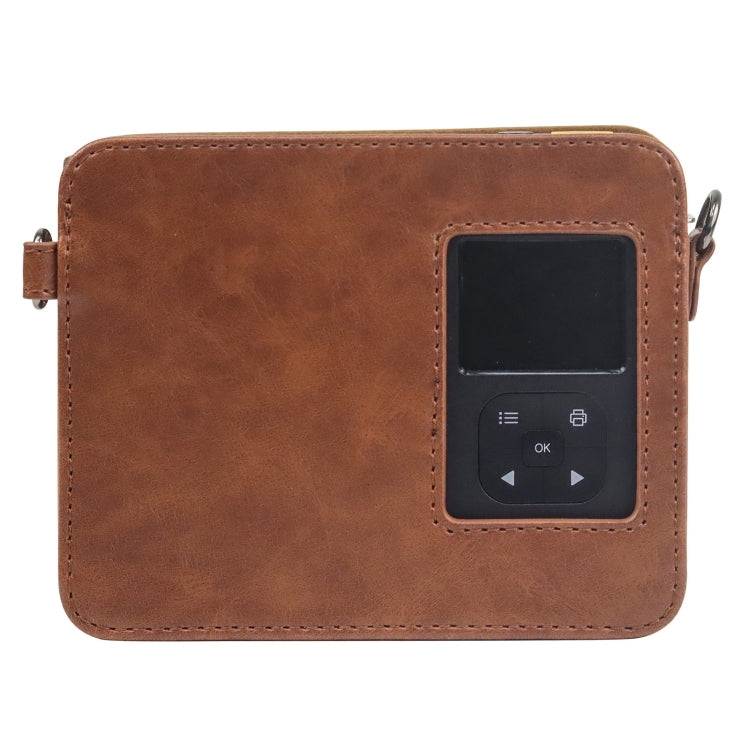 Retro Brown PU Leather Camera Case with Strap for Kodak Mini Shot 3 Square/C300R