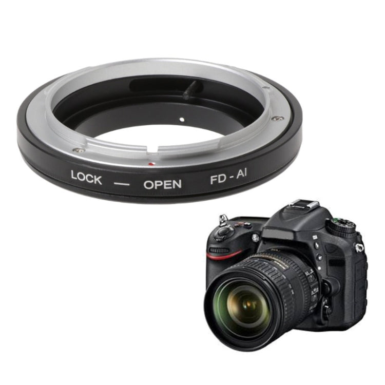 Canon FD Lens to Nikon AI Lens Macro Adapter Ring (Black)