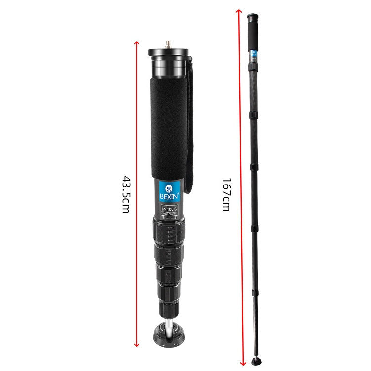 Carbon Fiber Travel Monopod with Versatile Mounting Plate and Enhanced Stability