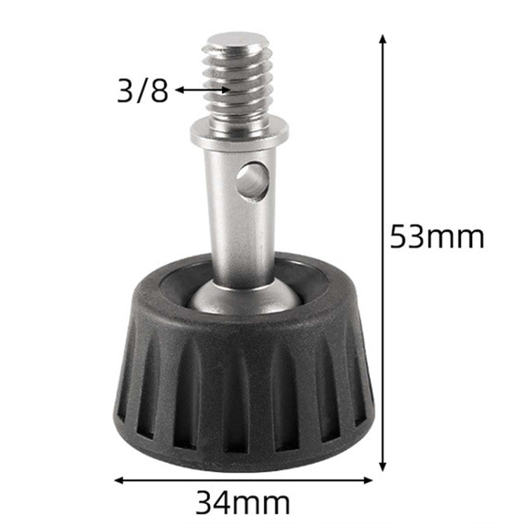 Upgraded Stability Foot Spikes for 3/8 inch Tripod/Monopod