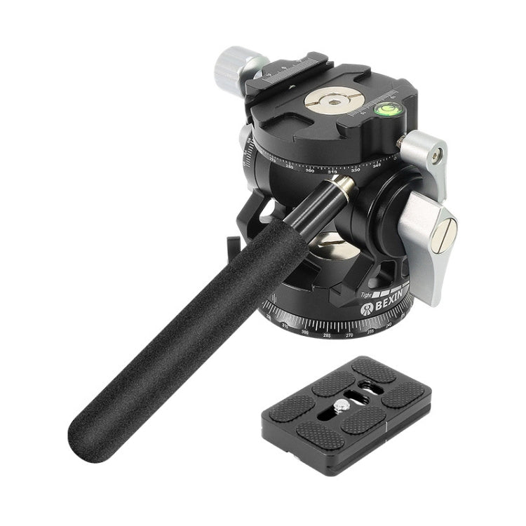 BEXIN DT-02R/S 2D 720 Degree Panorama Heavy Duty Tripod Fluid Head with Quick Release Plate