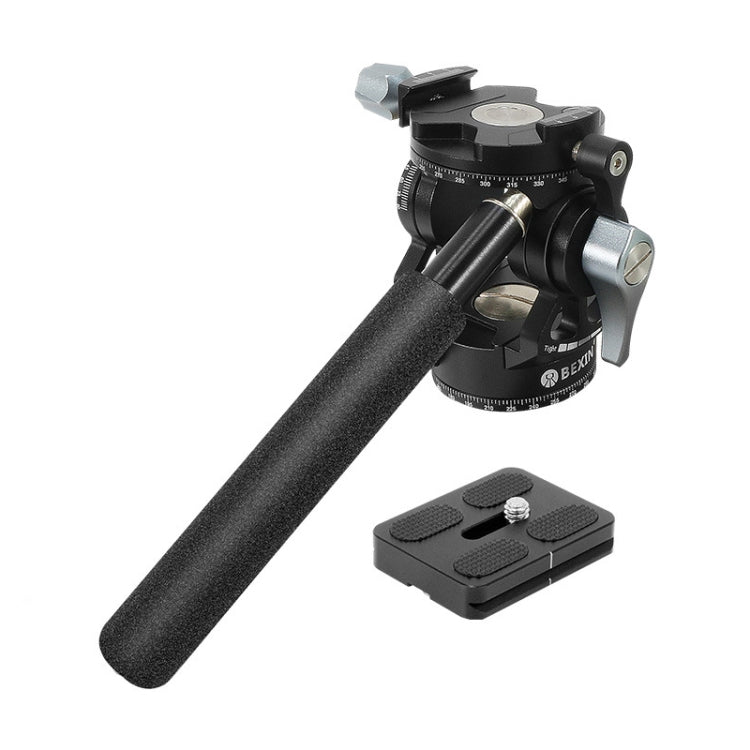 BEXIN DT-03R/S 720 Degree Panorama Heavy Duty Tripod Fluid Head with Quick Release Plate