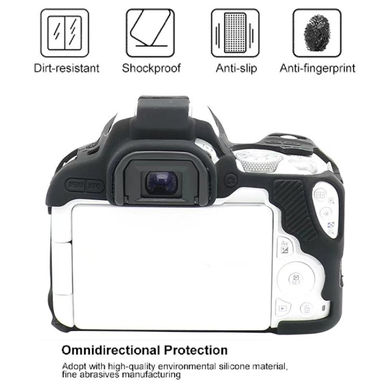 Soft Silicone Protective Case for Canon EOS 250D (Yellow)