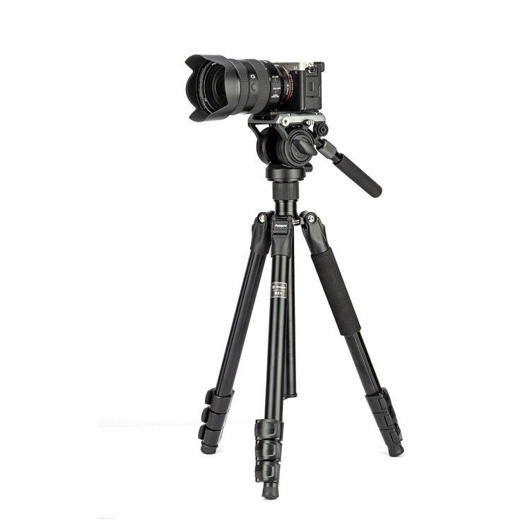 Fotopro S5i 4-Section Lightweight Black Tripod Kit