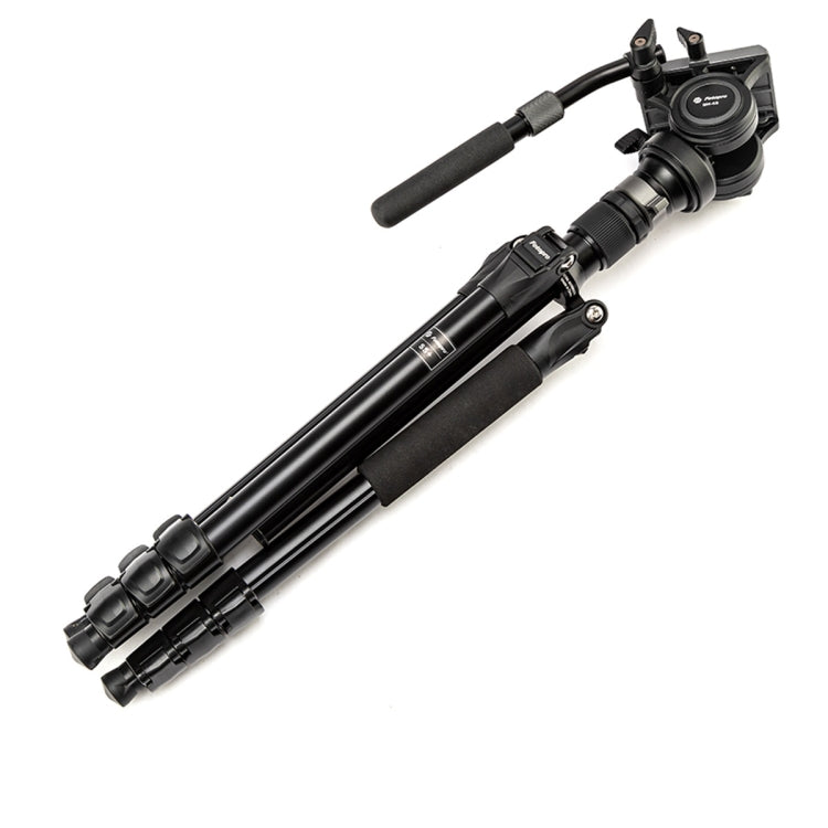 Fotopro S5i Pro 4-Section Fluid Drag Head Tripod (Black)