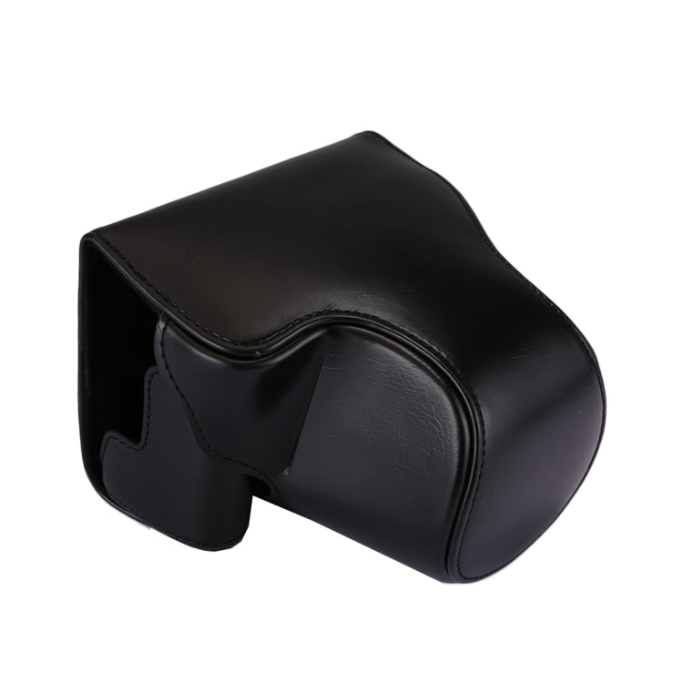 Black PU Leather Camera Case with Strap for Canon EOS M6