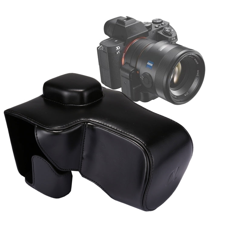 Full Body PU Leather Camera Case with Strap for Sony A7 II / A7R II / A7S II (Black)