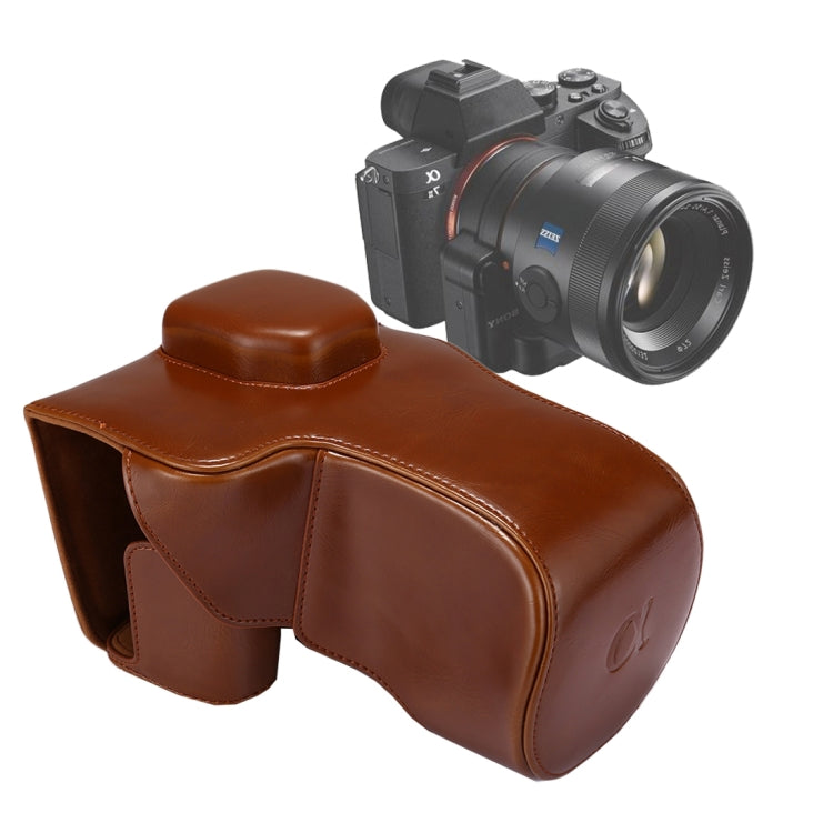 Sony A7 II / A7R II / A7S II Full Body Leather Camera Case with Strap (Brown)