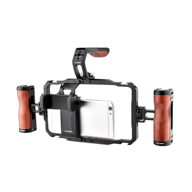 YELANGU LW-B01A Smartphone Video Rig Stabilizer Kit with Adjustable Handles (Black)