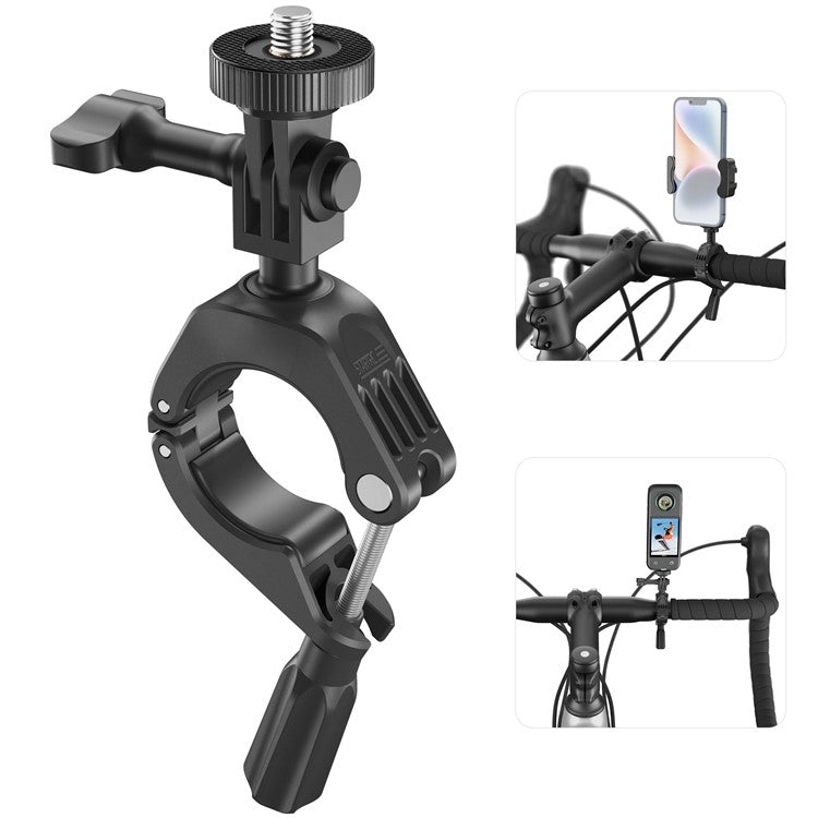 STARTRC Lightweight Nylon Bike Handlebar Mount Holder with Silicone Pads (Black)