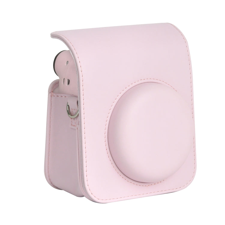 Elegant Pink Leather Camera Bag for FUJIFILM Instax Mini 12