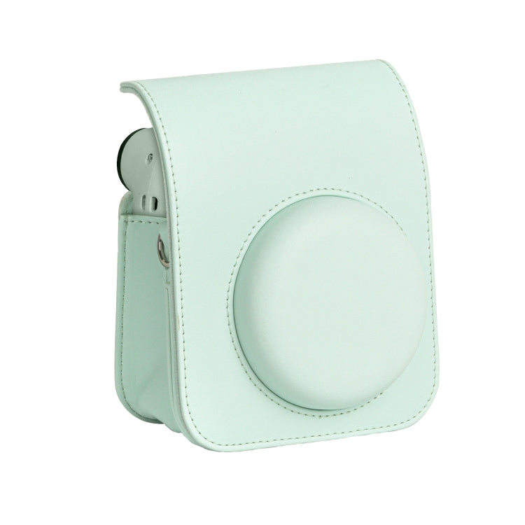 FUJIFILM Instax Mini 12 Camera Bag - Green Leather Full Body Case with Strap