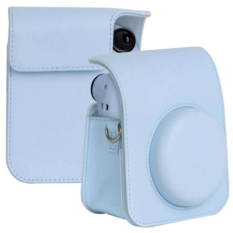 FUJIFILM Instax Mini 12 Blue Leather Camera Bag with Strap