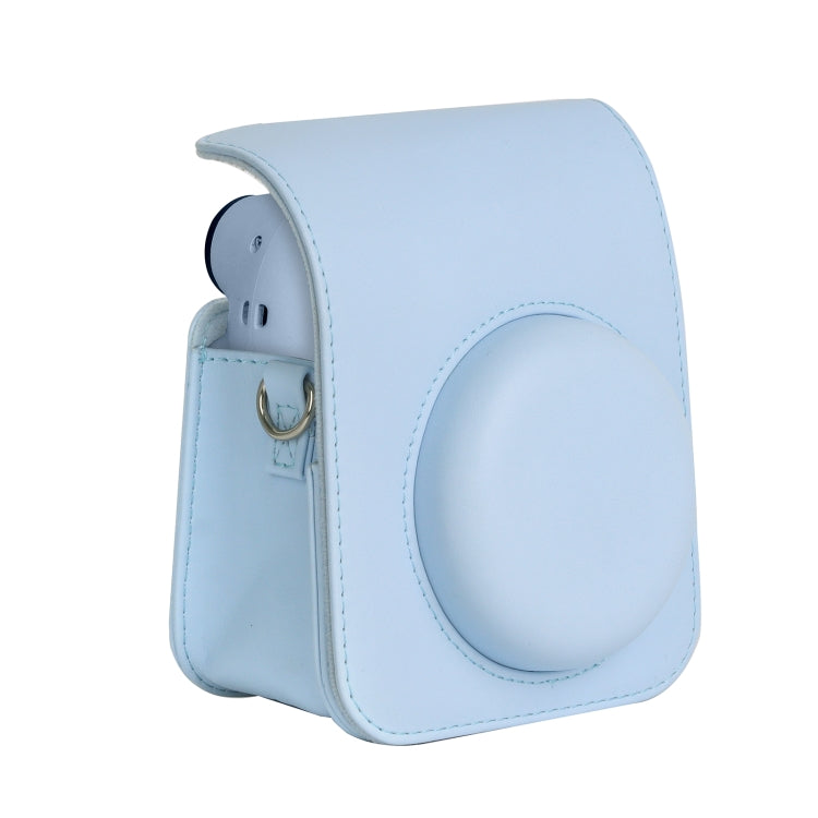FUJIFILM Instax Mini 12 Blue Leather Camera Bag with Strap