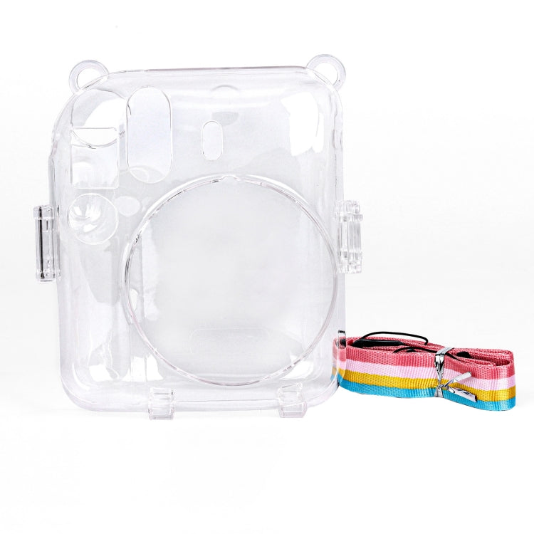 Crystal Clear Protective Camera Case with Shoulder Strap for FUJIFILM Instax mini 12