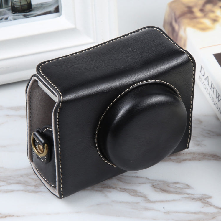 Sony ZV-1F Magnetic Leather Camera Case with Strap (Black)