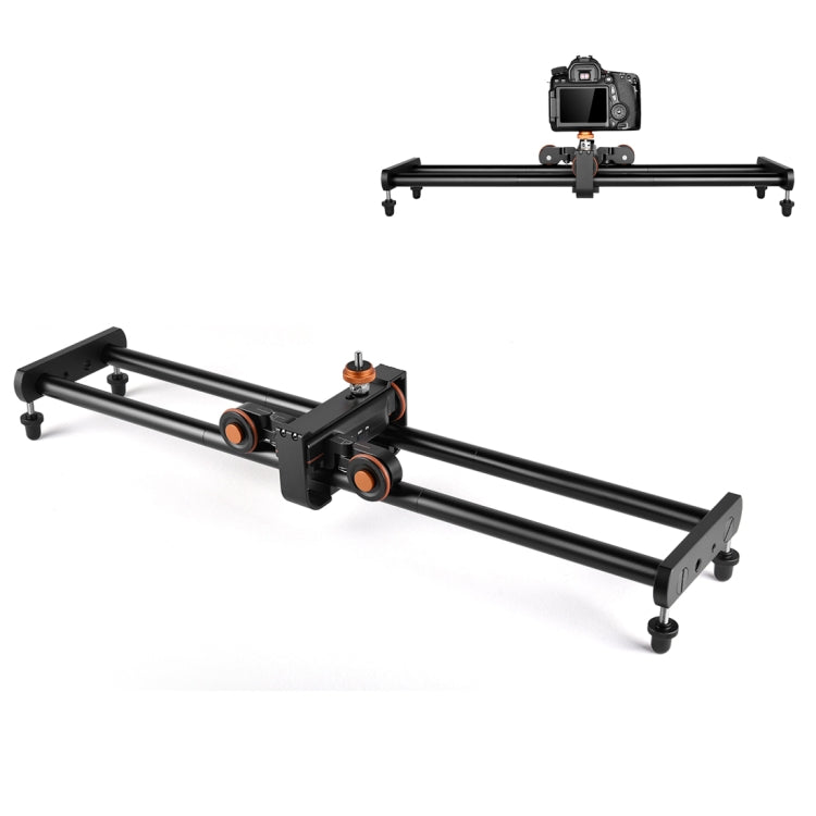 YELANGU 60cm Slide Rail Track with Trolley Rail Buckle for SLR Cameras / Video Cameras