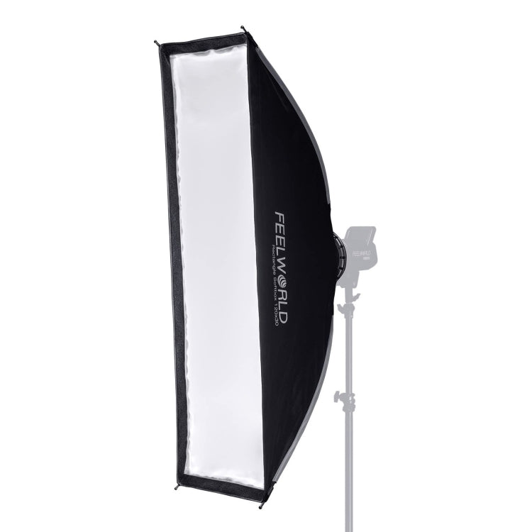 FEELWORLD FSR120 30x120cm Rectangular Softbox with Quick Release Bowens Mount Diffuser