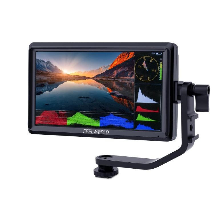 FEELWORLD FW568S 6 Inch IPS On-Camera Monitor with FHD Display and Multiple Power Options (Black)