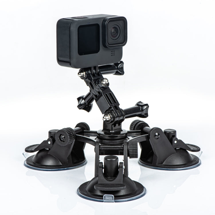 Triangle Direction Suction Cup Mount for Cameras (Black)