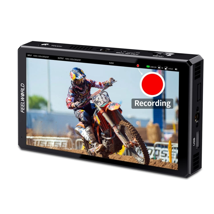 FEELWORLD CUT6 6-inch Touch Screen Recorder Monitor FHD IPS 4K HDMI Camera Field Monitor (Black)