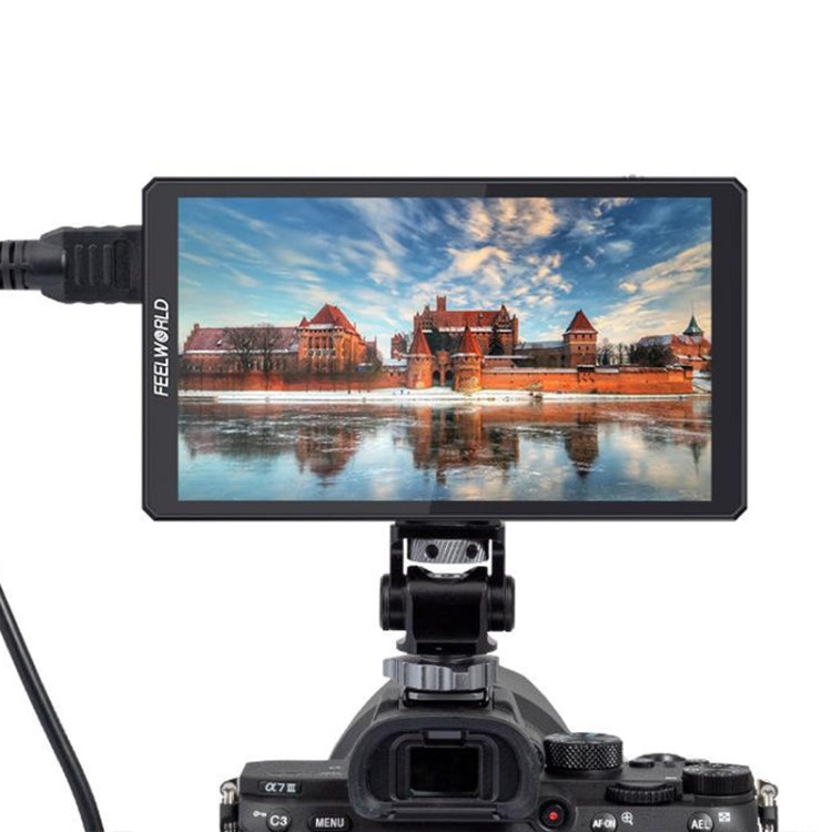 FEELWORLD CUT6 6-inch Touch Screen Recorder Monitor FHD IPS 4K HDMI Camera Field Monitor (Black)