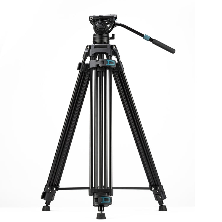 Fotopro DV-3A Heavy Duty Fluid Head Aluminum Alloy Video Tripod (Black) - Professional-Grade Versatile Video Tripod