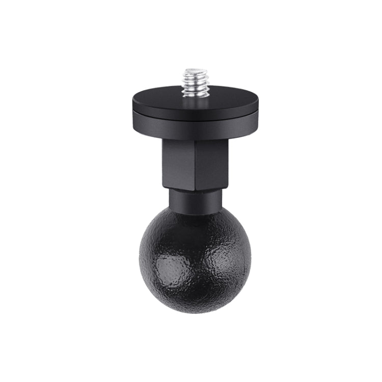 ABS Ball Head Adapter Mount with 25mm 1/4 inch Screw (Black)