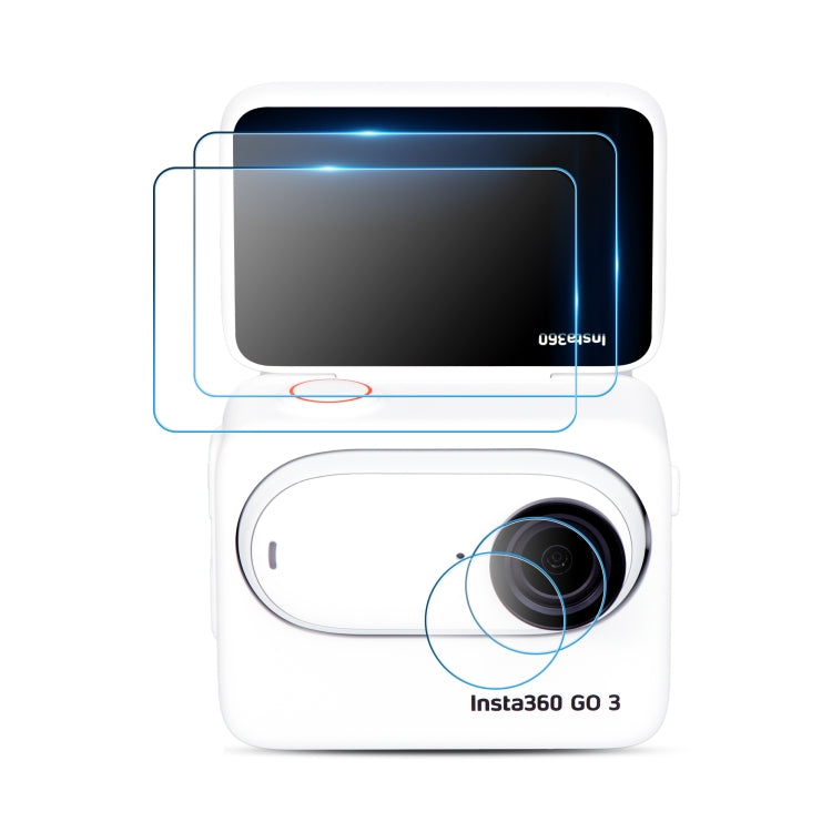Screen and Lens Tempered Glass Film for Insta360 GO 3 by STARTRC