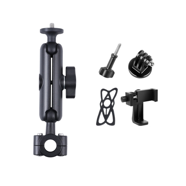 21mm Ballhead Car Front Seat Mount Holder for Action Cameras with Tripod Adapter & Phone Clamp