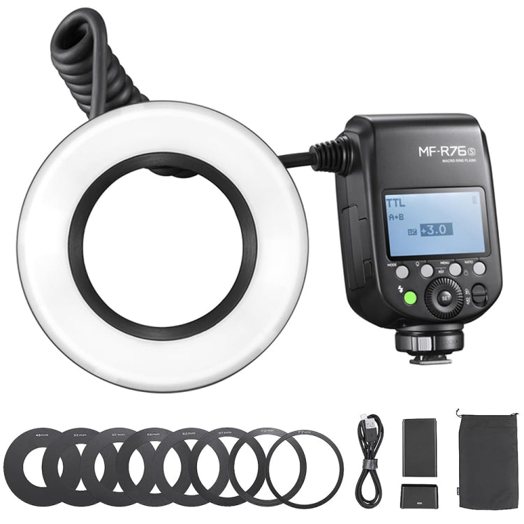 Godox MF-R76S TTL Macro Ring Flash for Sony Camera