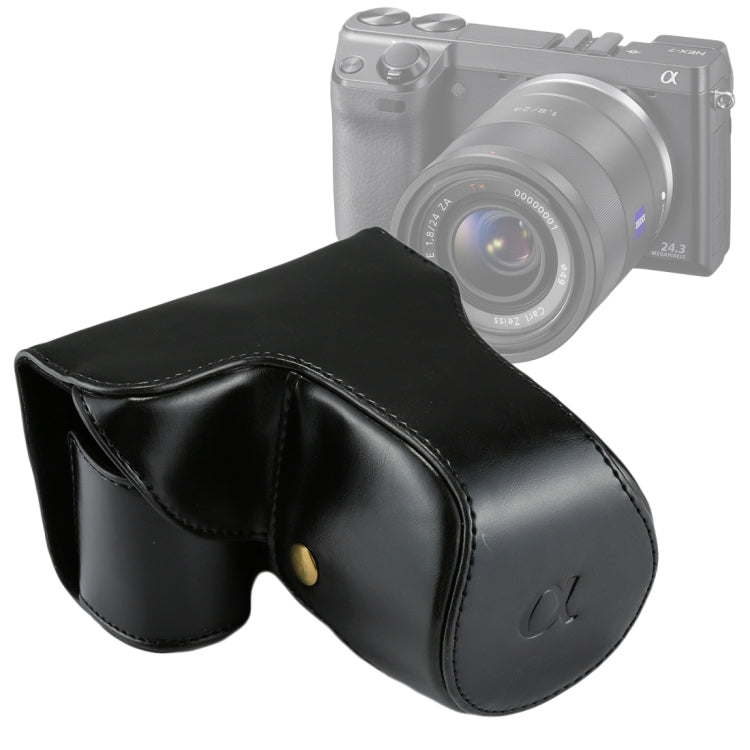 Sony NEX 7 / F3 Full Body PU Leather Camera Case with Strap (Black)