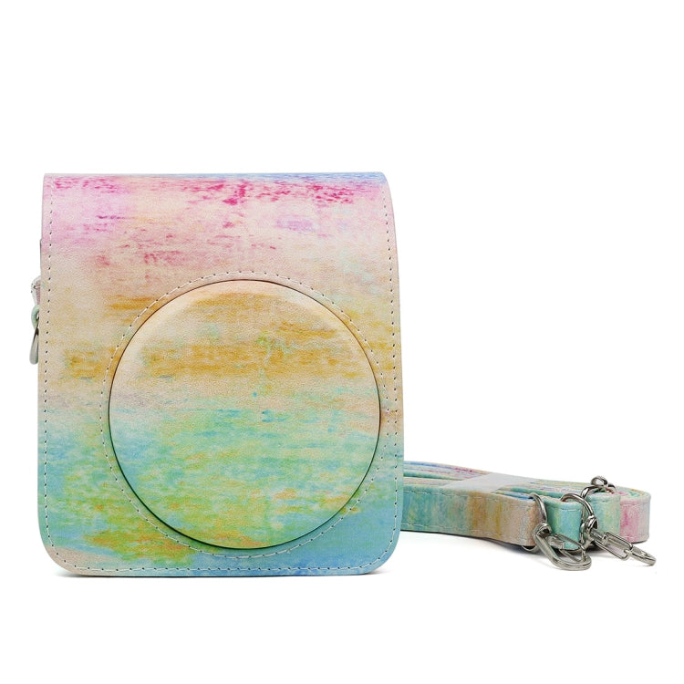 Oil painting Pattern PU Leather Camera Case Bag for FUJIFILM Instax Mini70 Camera