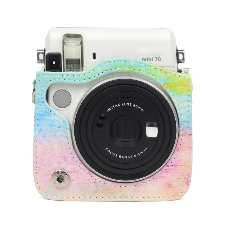 Oil painting Pattern PU Leather Camera Case Bag for FUJIFILM Instax Mini70 Camera