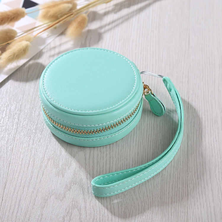Green Full Body Camera Zipper PU Leather Case Bag with Hand Strap for Casio TR-M10 / TRM MINI