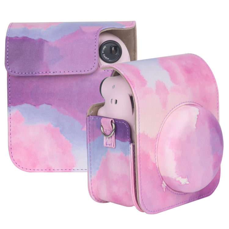 Dream Cloud Full Body Leather Camera Bag for FUJIFILM Instax Mini 12 with Shoulder Strap