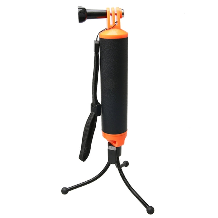 Floating Handle Grip with Tripod Holder and Anti-Lost Strap for Action Cameras