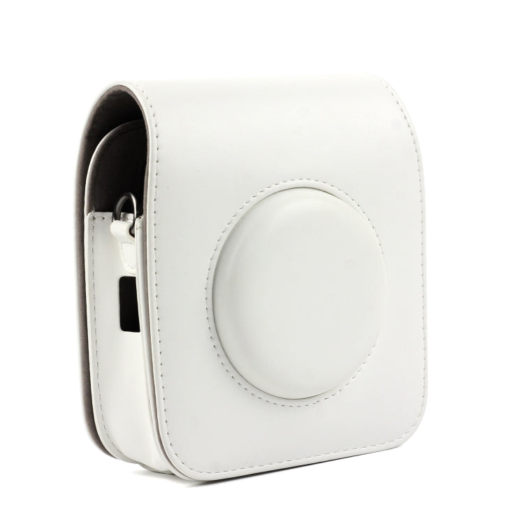 Vintage PU Leather Protective Camera Case for FUJIFILM Instax SQUARE SQ10 Camera with Adjustable Shoulder Strap in White