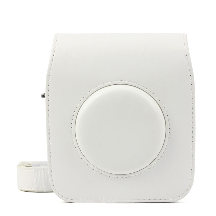 Vintage PU Leather Protective Camera Case for FUJIFILM Instax SQUARE SQ10 Camera with Adjustable Shoulder Strap in White