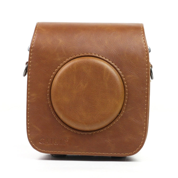 Vintage PU Leather Camera Case for FUJIFILM Instax SQUARE SQ10 Camera with Adjustable Shoulder Strap