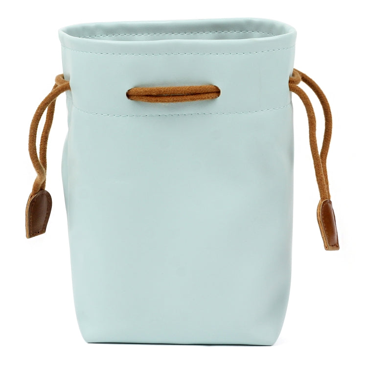 Vintage PU Leather Camera Case Bag - Sky Blue