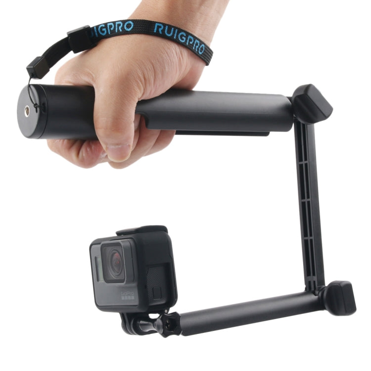 Versatile 3-Way Monopod and Magic Mount Selfie Stick for Action Cameras