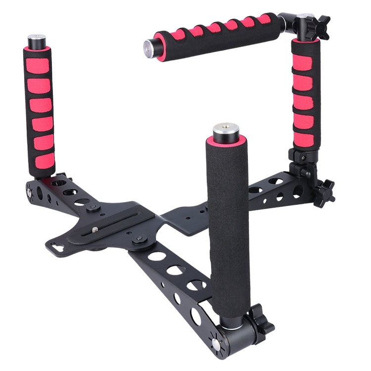 YELANGU D6-2 Rig I Multifunctional Camera Shoulder Mount for DSLR Video Camera (Red)